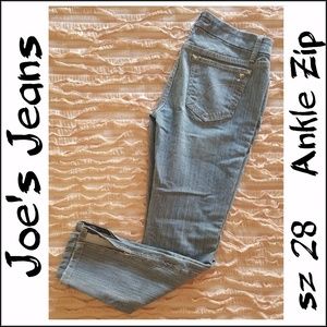 Joe's Jeans sz 28 Ankle Zip Cut